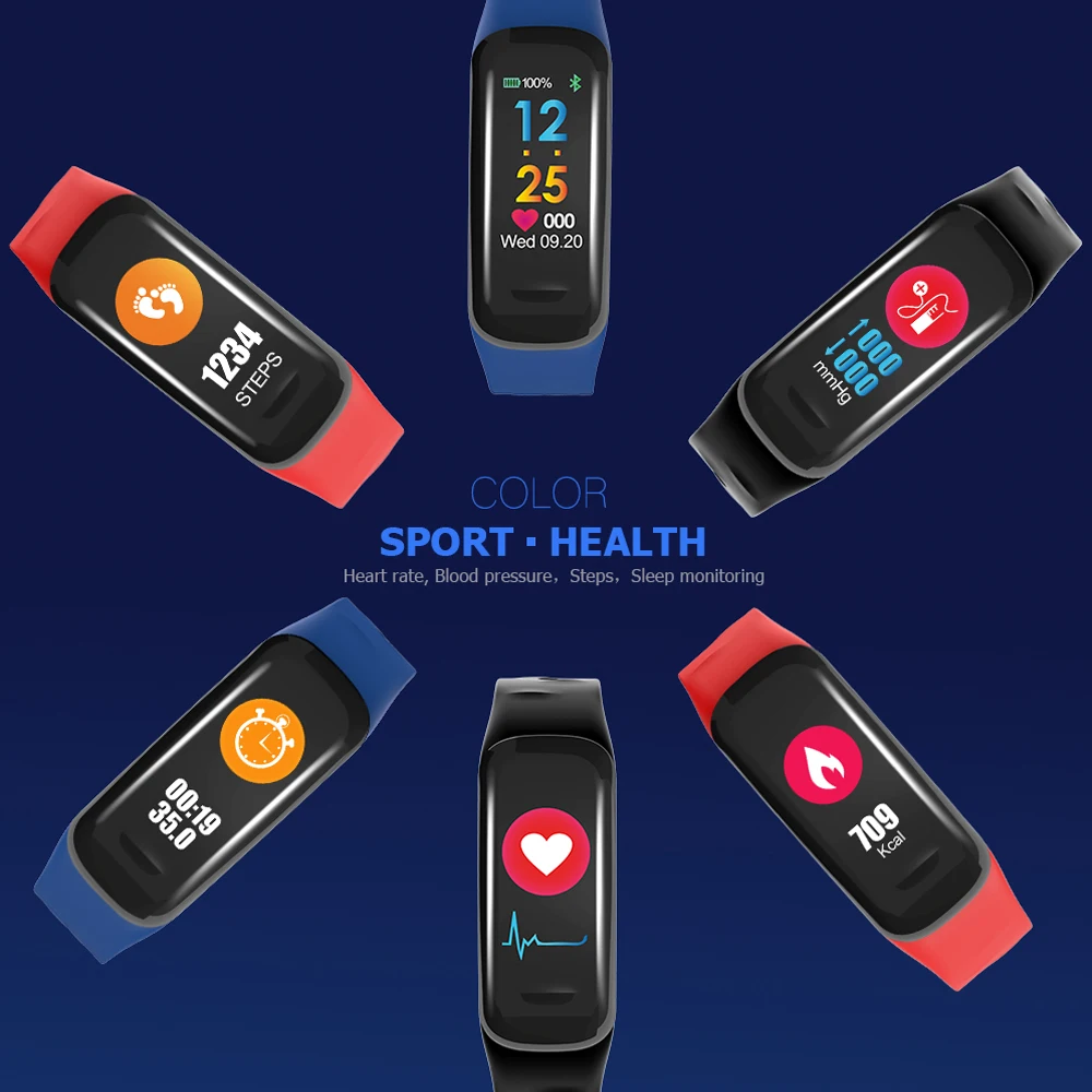 Gimto Спорт умный Браслет Для женщин мужчин Водонепроницаемый цифровой bluetooth