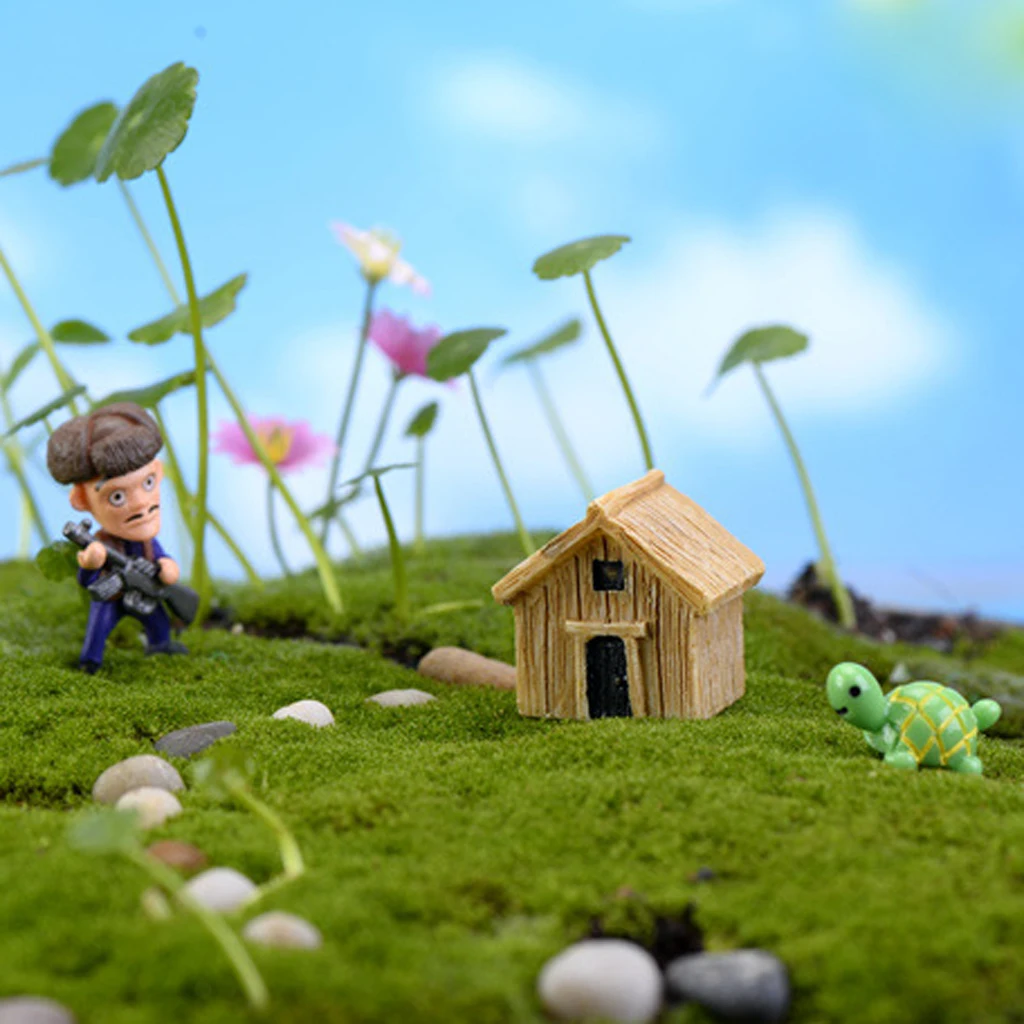 Деревянная фигурка для террариума сказочный кукольный домик миниатюрное