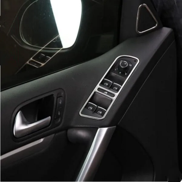 Стайлинг автомобиля стеклоподъемник из нержавеющей стали декоративная рамка с