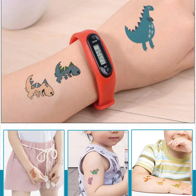 13 стилей милый мультяшный динозавр тату наклейка детский подарок на день