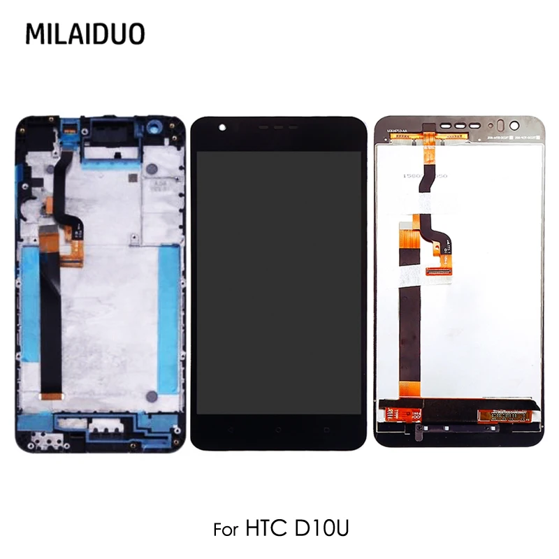 ЖК дисплей для HTC D10U Desire 10 Lifestyle сенсорный экран дигитайзер белый с рамкой полная