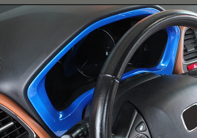 Автомобиль внешний дизайн для Honda HR-V HRV vezel Chrome инструмент панель датчика крышка приборной панели отделка Стикеры C1020