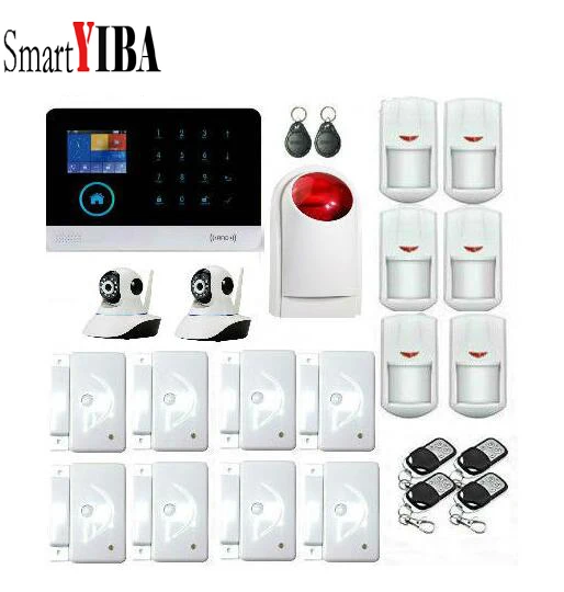 SmartYIBA домашняя RFID Охранная ЖК сенсорная клавиатура wifi GSM сигнализация