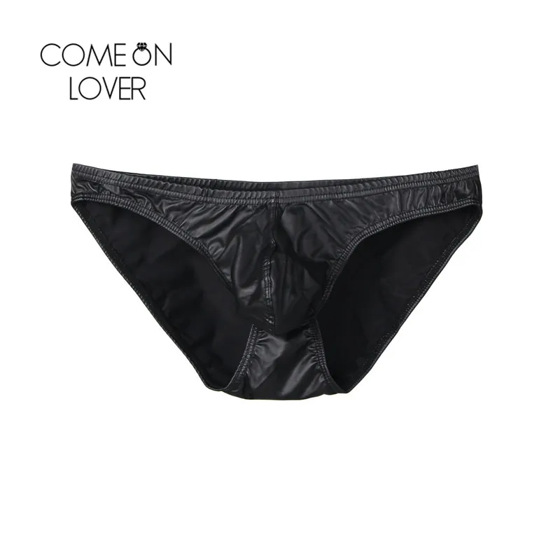 Comeonlover черные мужские сексуальные трусы с низкой талией из спандекса сексуальное