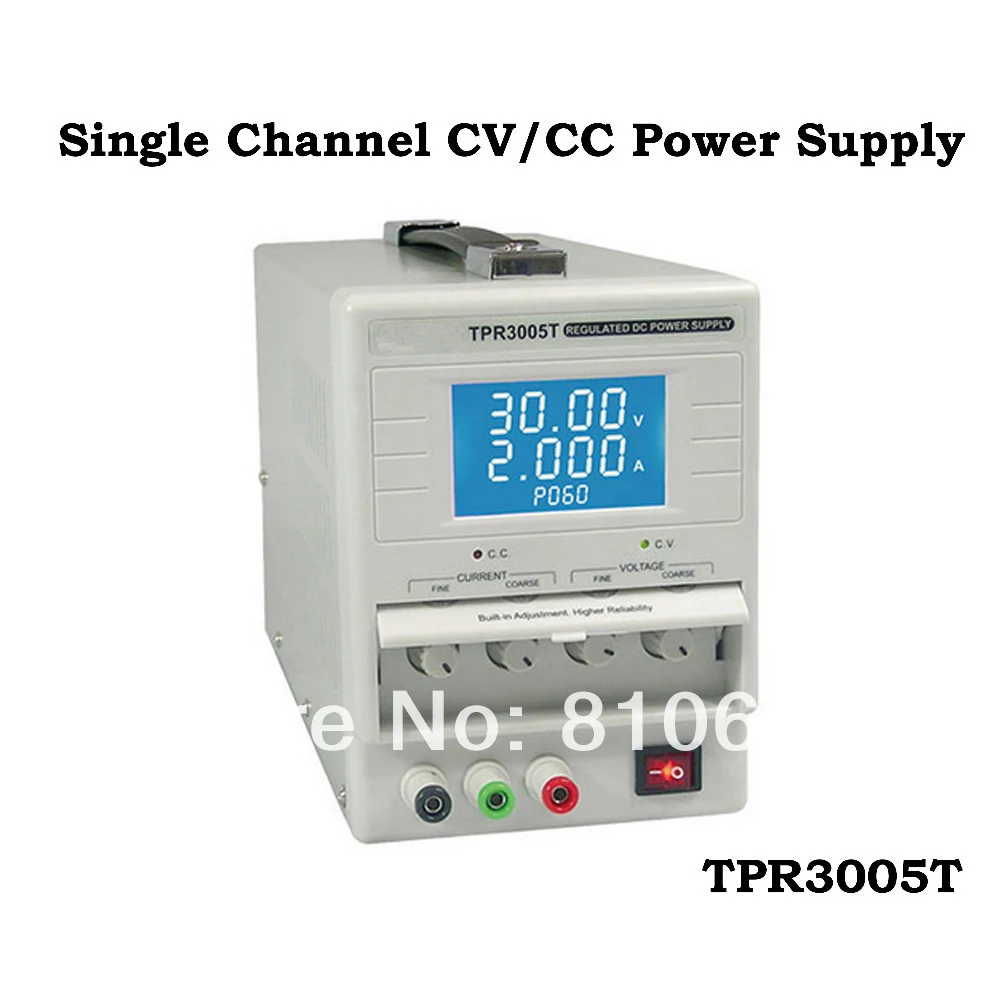 Одноканальный источник питания TPR3005T CV/CC с постоянным напряжением (CV) или током