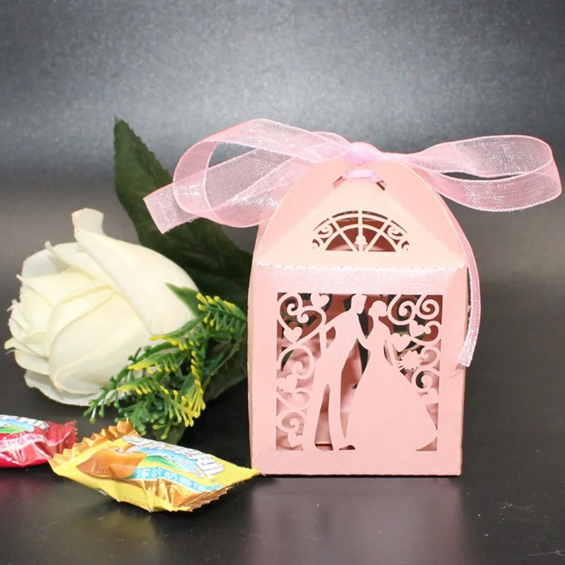 5 шт. Роскошные Дизайнерские коробки для лазерной резки свадьба сладости конфеты