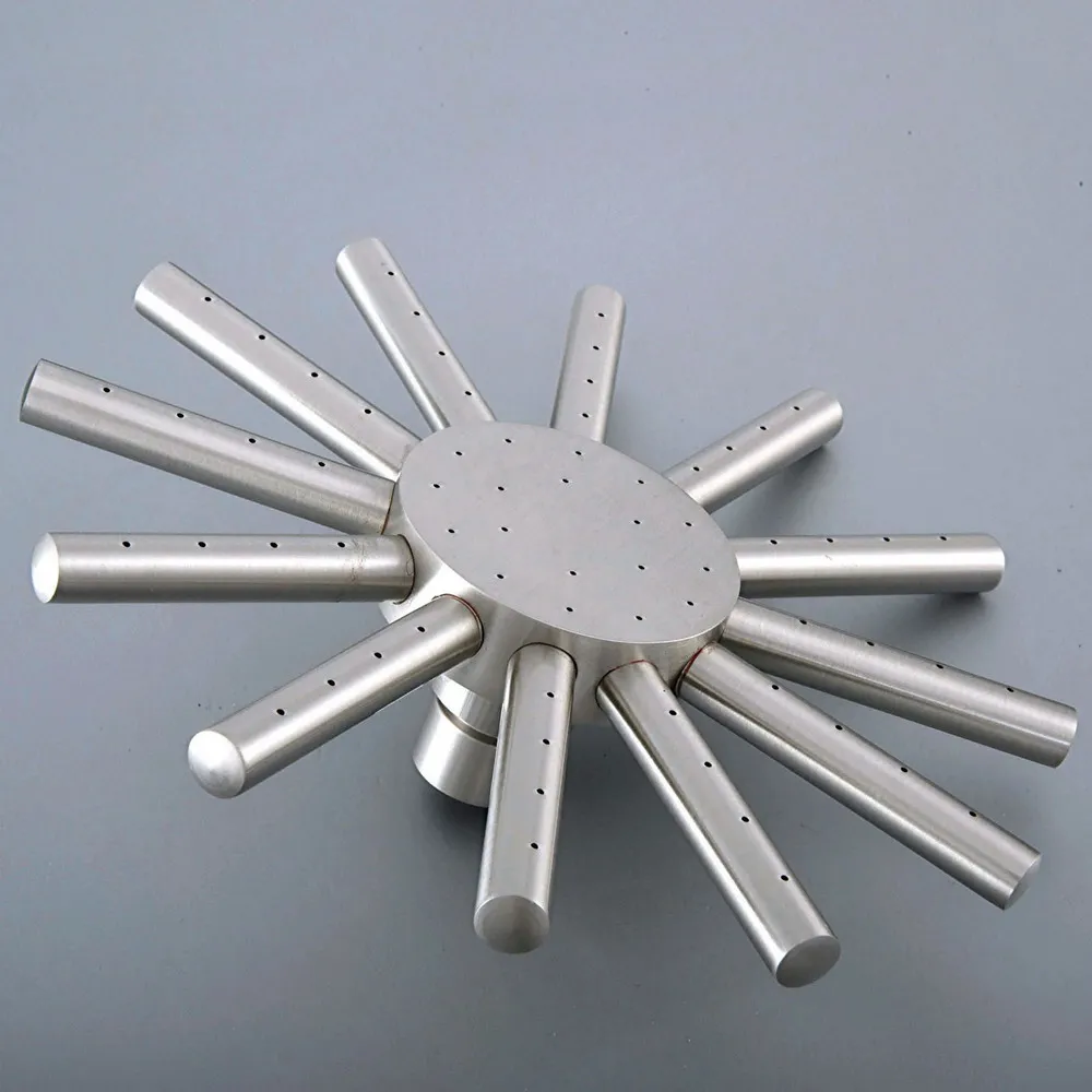 8 дюймов никель Матовый Латунь Подсолнух Ванна дождь Дождь Ванная душевая