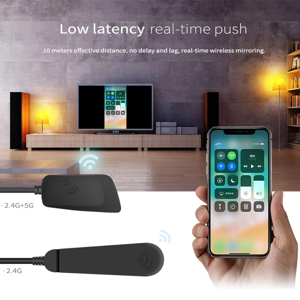 Mirascreen K6-5Ghz tv Dongle двухдиапазонный 2,4/5G HD WiFi Miracast DLNA Airplay tv Vara 4 K HD EZCast выставка Wi-Fi Dongle