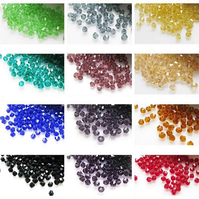 50 шт./лот многоцветный 4 мм Свободные Кристалл Вышивание одежды искусственный