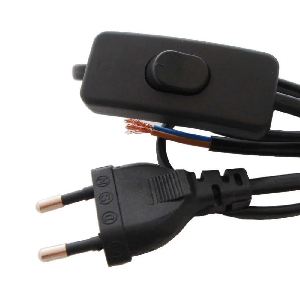 1 шт. шнур питания для лампы 2 Х0 75 мм2 220 В переменного тока|eu plug wire|power cordpower cord eu |