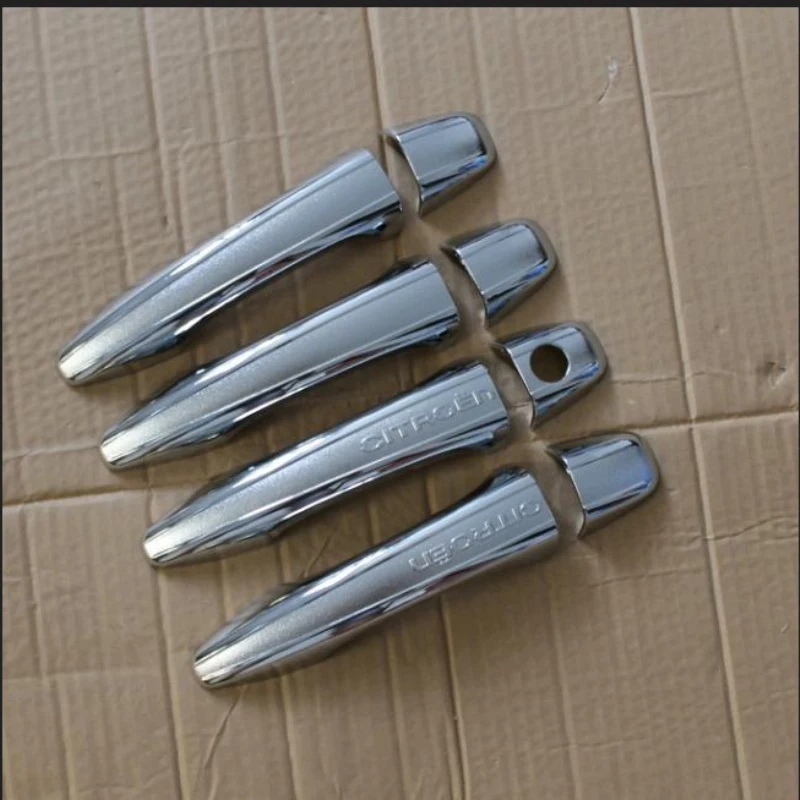 Автомобильный дизайн ABS Хромированный Крышки Ручки Двери 8 шт. для 2014 Citroen Elysee |