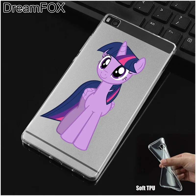DREAMFOX L078 пони Радужные облака Мягкий ТПУ силиконовый чехол для huawei P8 P9 P10 Lite Plus 2017