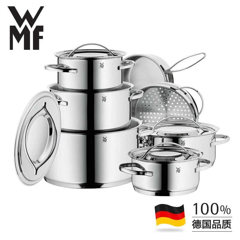 Бесплатная доставка WMF Высокое качество 12 шт. Utensilios De Cocina 18/10 кастрюля и набор