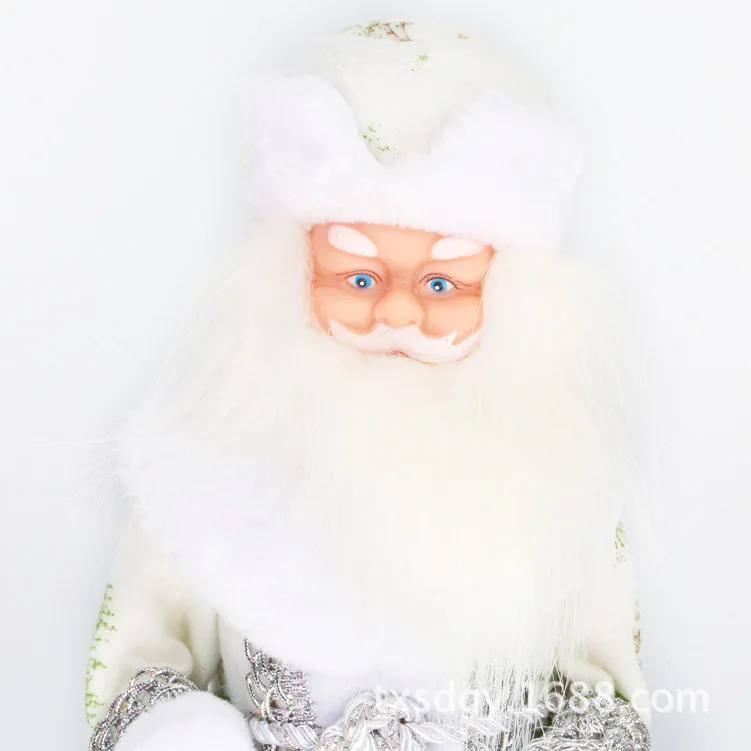 Электрический музыкальный шаговый Санта-Клаус рождественские украшения фигурки