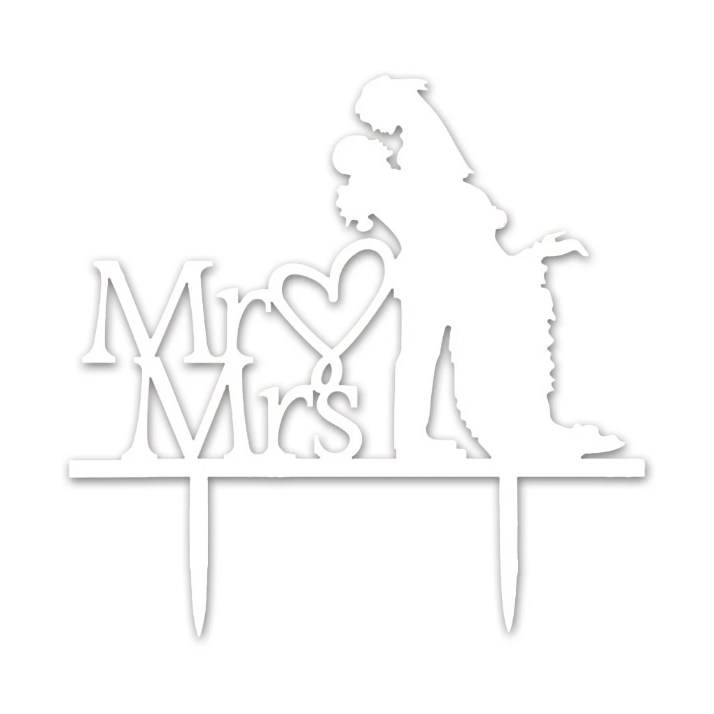 Mr& Mrs акрил/деревянный Топпер для торта вставка для торта карты украшение свадебного торта