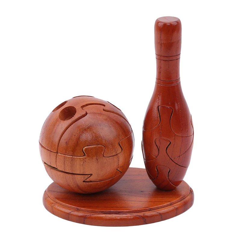 Деревянные поделки Боулинг из красного дерева сборка внешней торговли игрушки