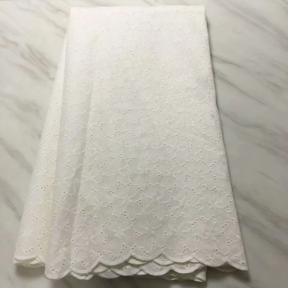 

2018 High quality 100%Cotton embroidery cord African Guipure Swiss Cord French lace Fabric for Dress Gift 5y/lot LPL11180