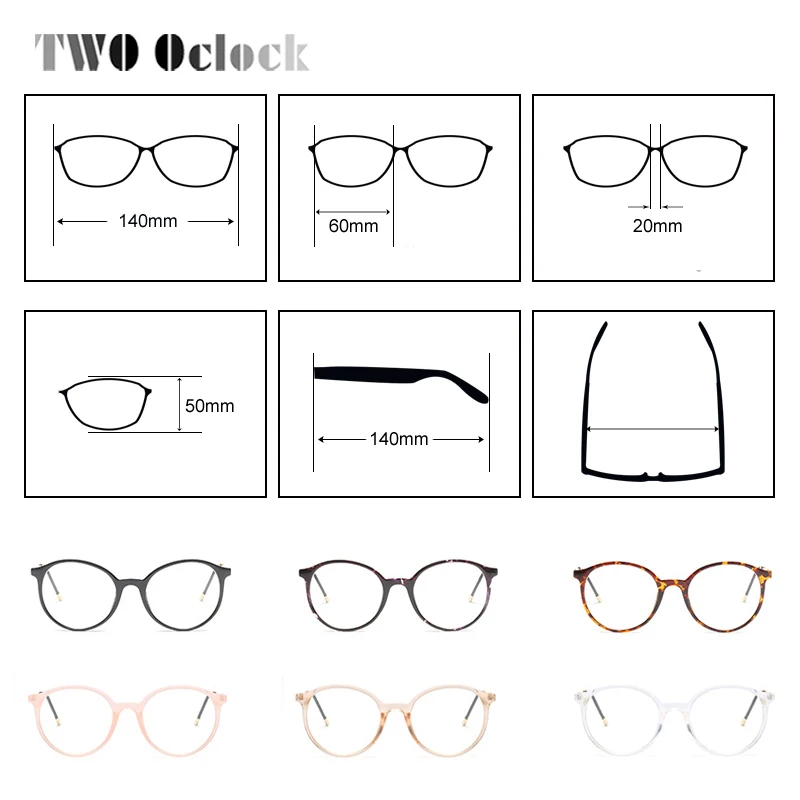 Модная женская оправа для очков с двумя линзами прозрачная фотооправа круглые