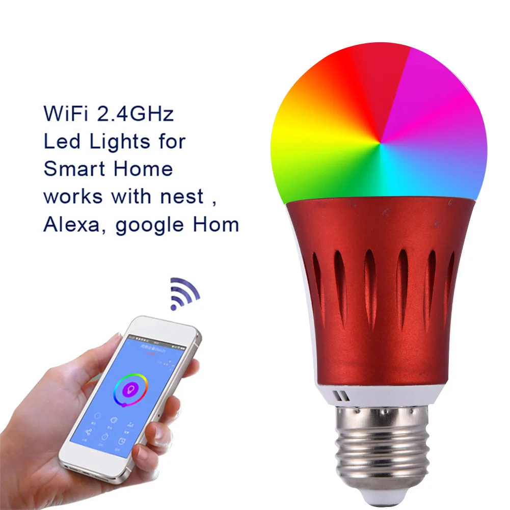 9 Вт wifi лампочка интеллектуальная аудио динамик Голосовая работа с Amazon Alexa Google домашняя лампа управления умный пульт дистанционного управления