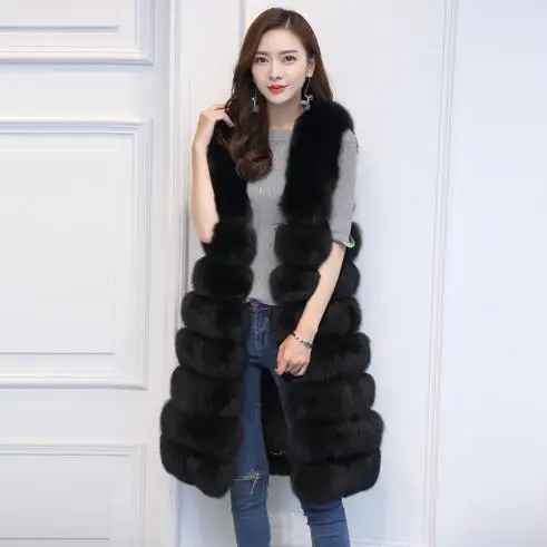 Женская куртка с искусственным мехом Clobee пальто средней длины в полоску большие