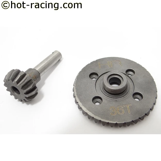 Стальной Спиральный диффузный кольцевой Шестеренчатый редуктор (overdrive 36T/14T) для