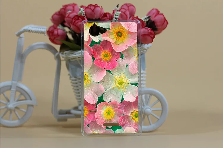 12 рисунков красивых цветов DIY модный жесткий чехол с принтом для телефона Sony Xperia L