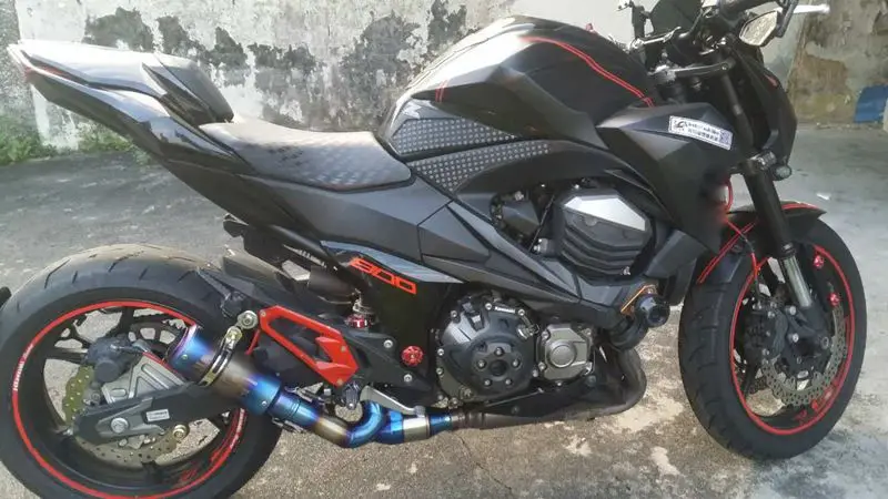 Модифицированный глушитель выхлопа мотоцикла труба полная система для KAWASAKI Z800 2013 слипоны