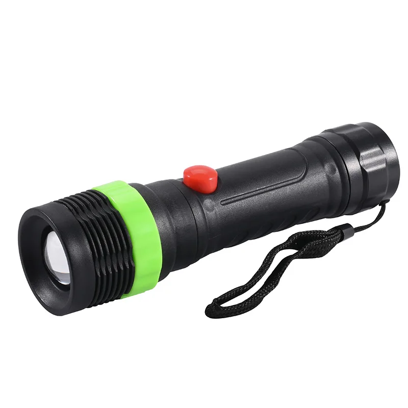 green no battery Coba f8 светодиодный светильник-вспышка 3* AAA фонарь с батареей, масштабируемый пластиковый походный светильник, портативный мини-светильник для детей, точечный светильник - Испускаемый цвет: green no battery