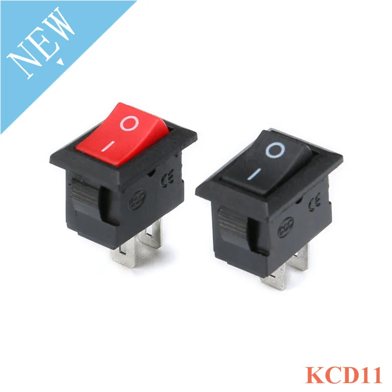 5 шт. кнопочный переключатель 10 мм x 15 SPST 2pin 3pin 3A/6A 125V/250V KCD11 защелкивающийся