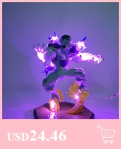 Dragon Ball Z Сон Гоку Бог против Golden Frieza фигурку светодиодный фигурка из ПВХ с рисунком из аниме Dragon Ball и super Goku игрушки Фриза 2 шт./компл. XP
