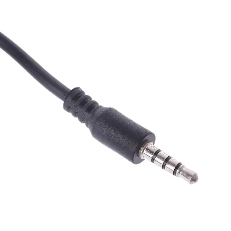 OOTDTY USB штекер 3 5 мм аудио стерео разъем для наушников кабель MP3 MP4 черный