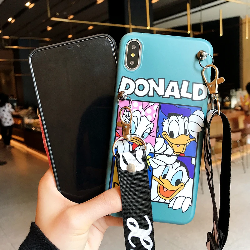 Милый чехол с рисунком Микки Минни Маус маргаритки для пары iphone 8 7 6 6s Plus X 10 XR Xs Max