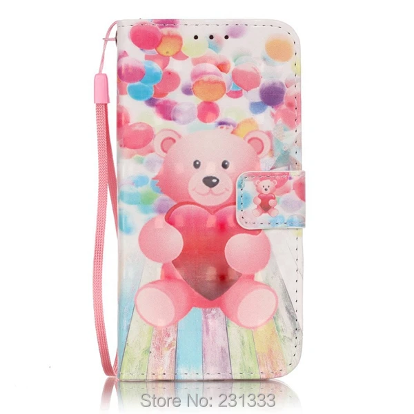 3D Cartoon Strap Wallet Flip Leather Pouch For Samsung Galaxy S7 S5 S6 EDGE NOTE5 LG K5 Stylus 2 LS775 Butterfly Stand Card 1pcs | Мобильные