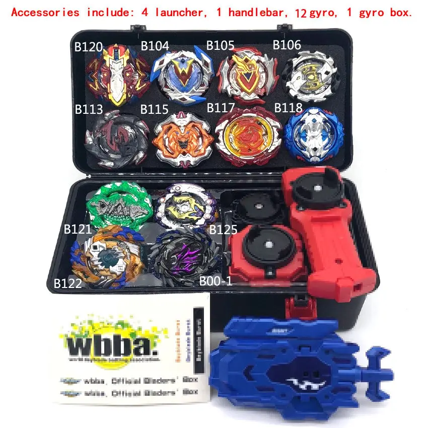 12pcs Toupie Beyblade Arena Металл Fusion Avec Lanceur Bayblade Bleyblade Burst с пусковым устройством дети Bey Blade лезвия игрушки для детей - Цвет: 12pcs