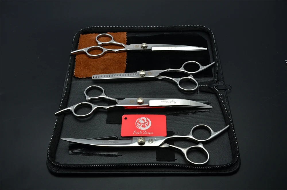 4 шт. профессиональные ножницы для стрижки и филировки домашних животных 7 0 дюйма