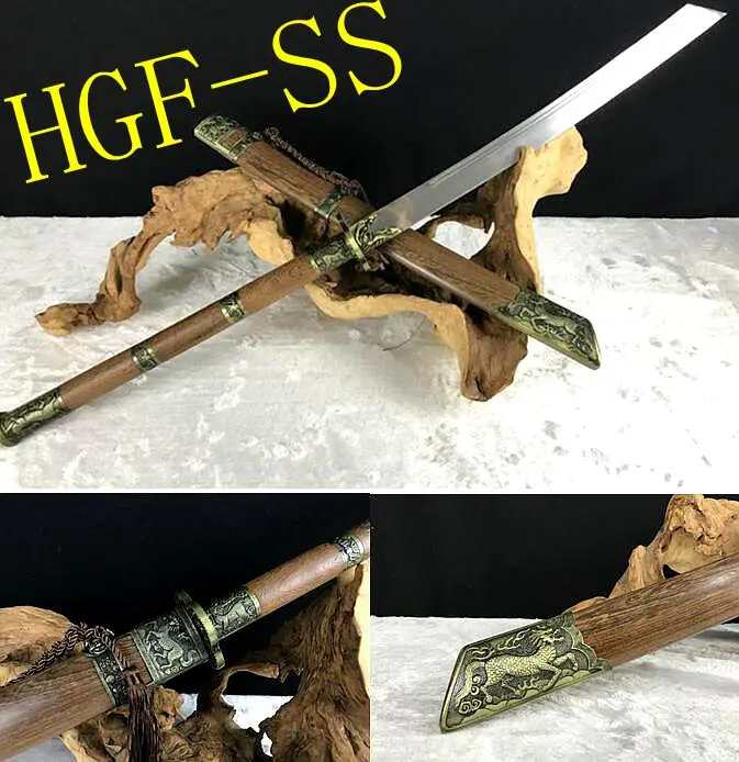 Ручная работа китайский Династия Цин Broadsword KangXi боевой меч катана/Полный Тан