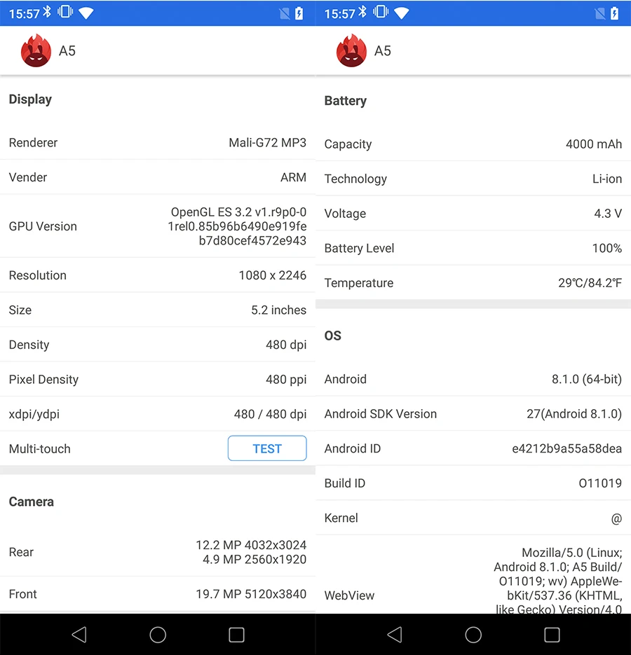 Elephone A5 6,1" Android 8,1 P60 MT6771 четырехъядерный 6 ГБ ОЗУ 128 Гб ПЗУ 12MP+ 20MP распознавание лица отпечаток пальца 4G OTG Мобильный телефон