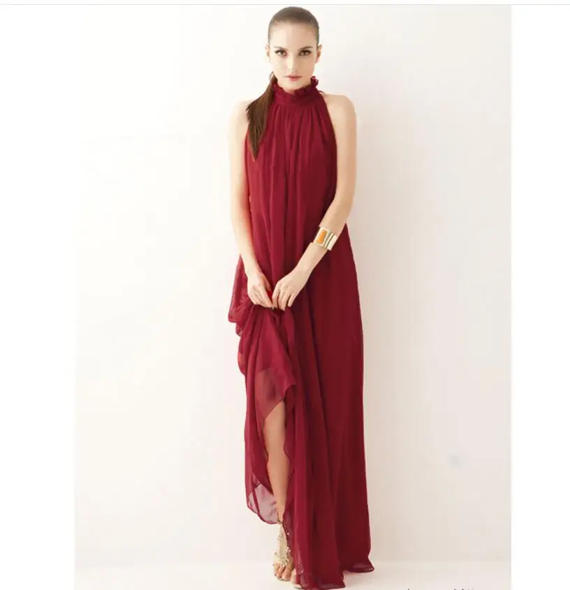 2018 летнее Горячее предложение женские платья Элегантное шифоновое богемное