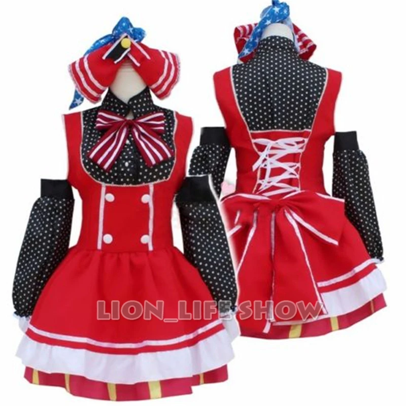 Японское аниме Love Live Tojo/Umi/Eli/Hanayo/Nico/Rin, платье принцессы Лолиты, костюм для косплея, один размер