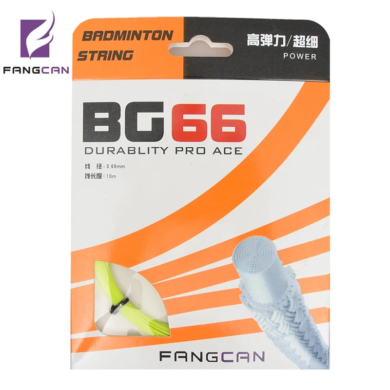 Бадминтонные Ракетки FANGCAN BG66 0 66 мм диаметр 20 25 фунтов 5 шт.|badminton string bg66|strings