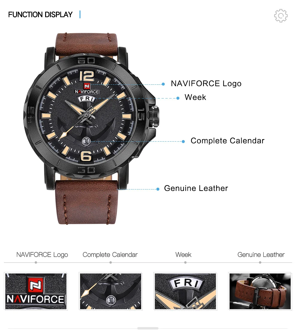 NAVIFORCE мужские часы Аналоговые часы с датой кварцевые часы мужские армейские военные наручные часы люксовый бренд мужские спортивные наручные часы Relogio
