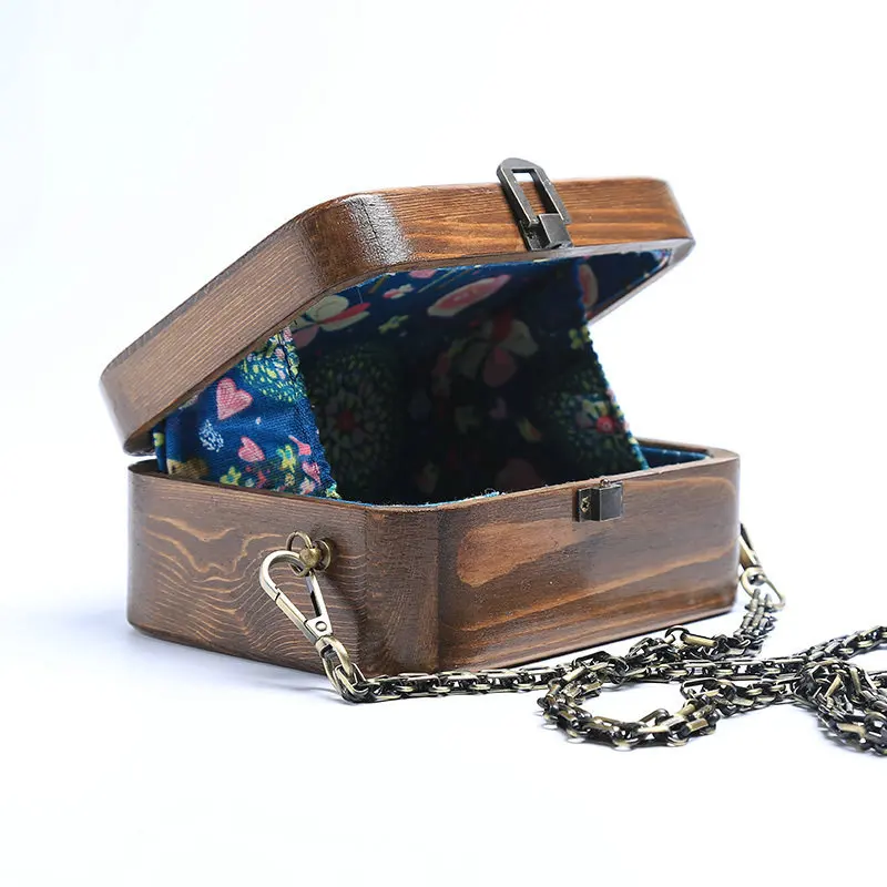 Trong оригинальная сумка ручной работы из натурального дерева Женская уникальная