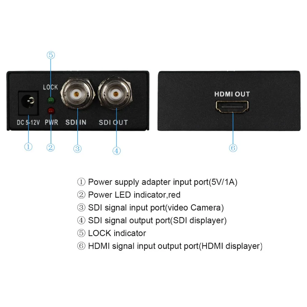 Wiistar 3G SD HD SDI к HDMI видео преобразователь с петлей BNC аудио адаптер 720P 1080P для