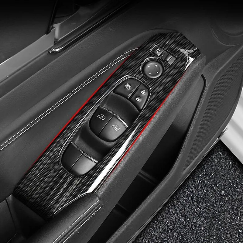 Tonlinker интерьер автомобиля оконные рамы управление панель крышка стикеры для Nissan ALTIMA стайлинга автомобилей 4 шт. ABS/Нержавеющее покрытие