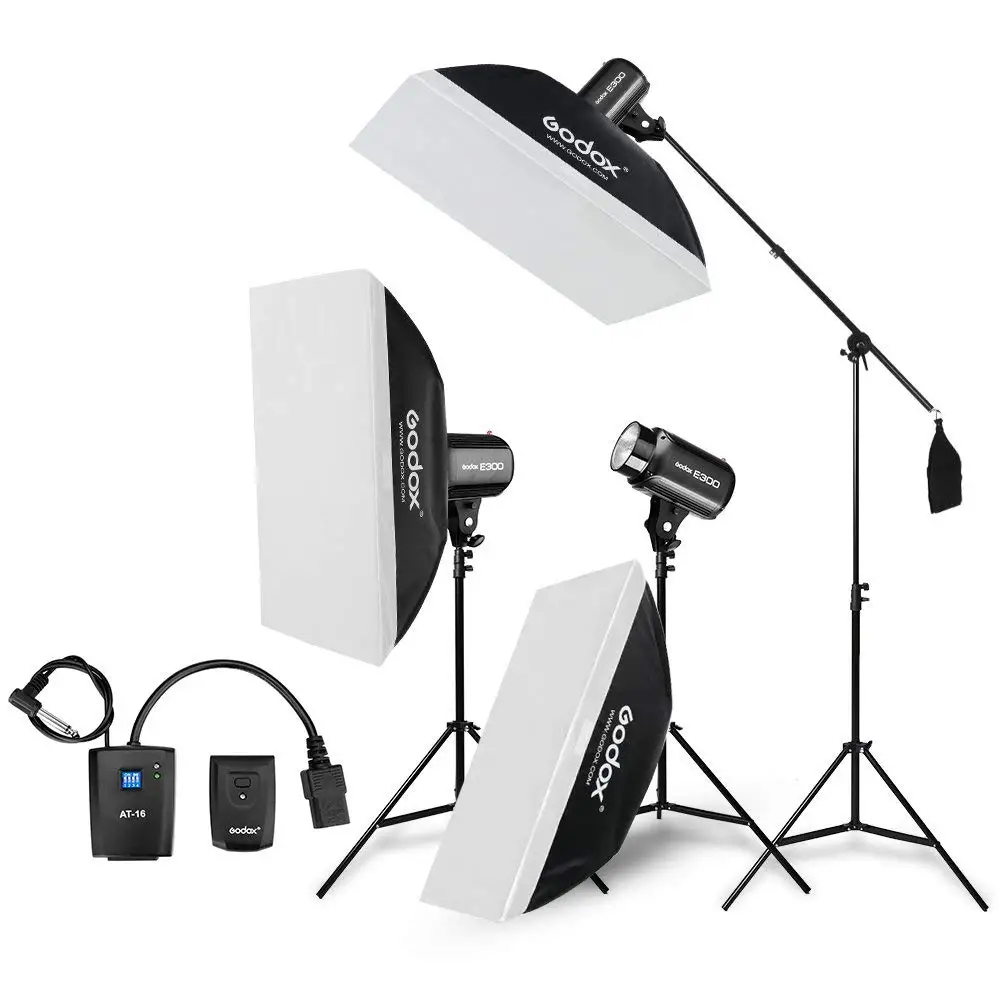 Фотовспышка Godox E300 строб студия Light Kit 900W фотосветильник свет ing Strobes осветительные