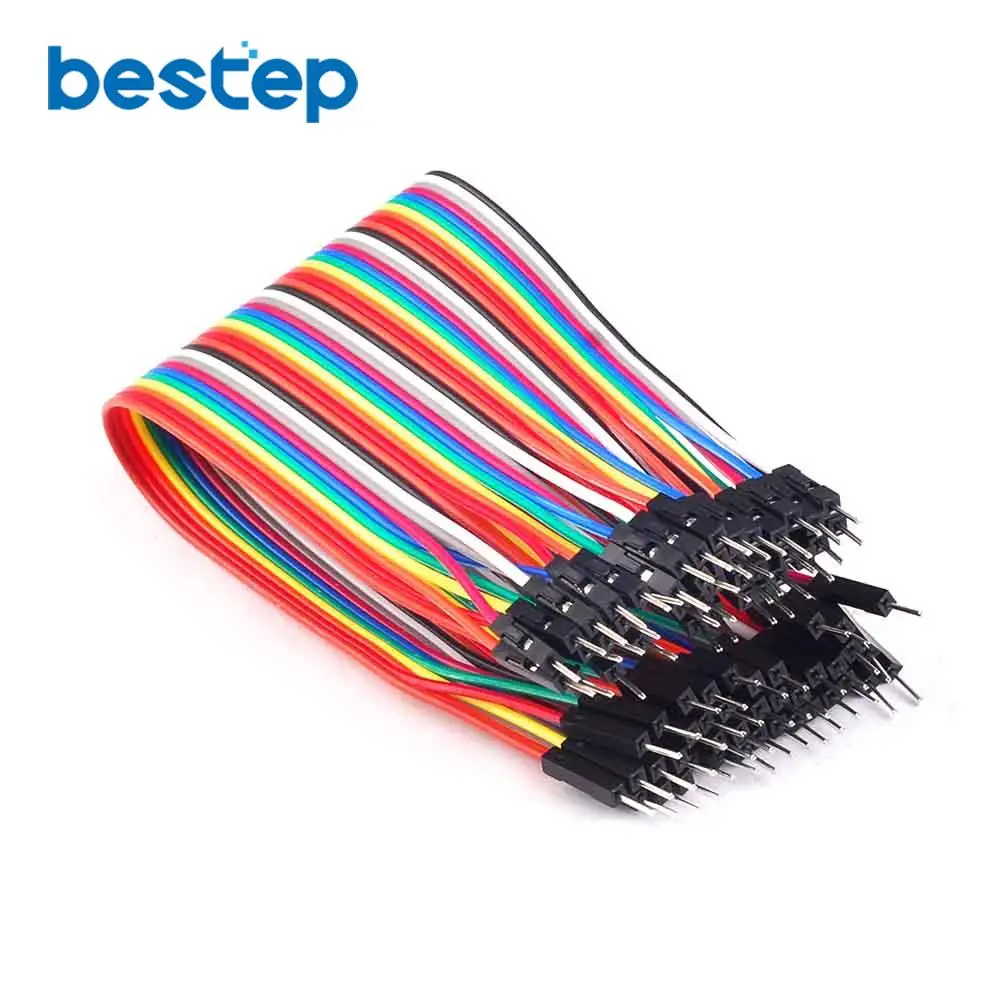 Кабель Dupont 40 шт. в ряд 21 5 см 2 54 мм 1Pin 1P перемычка Папа папа|40pcs dupont cable|jumper male to malecable |