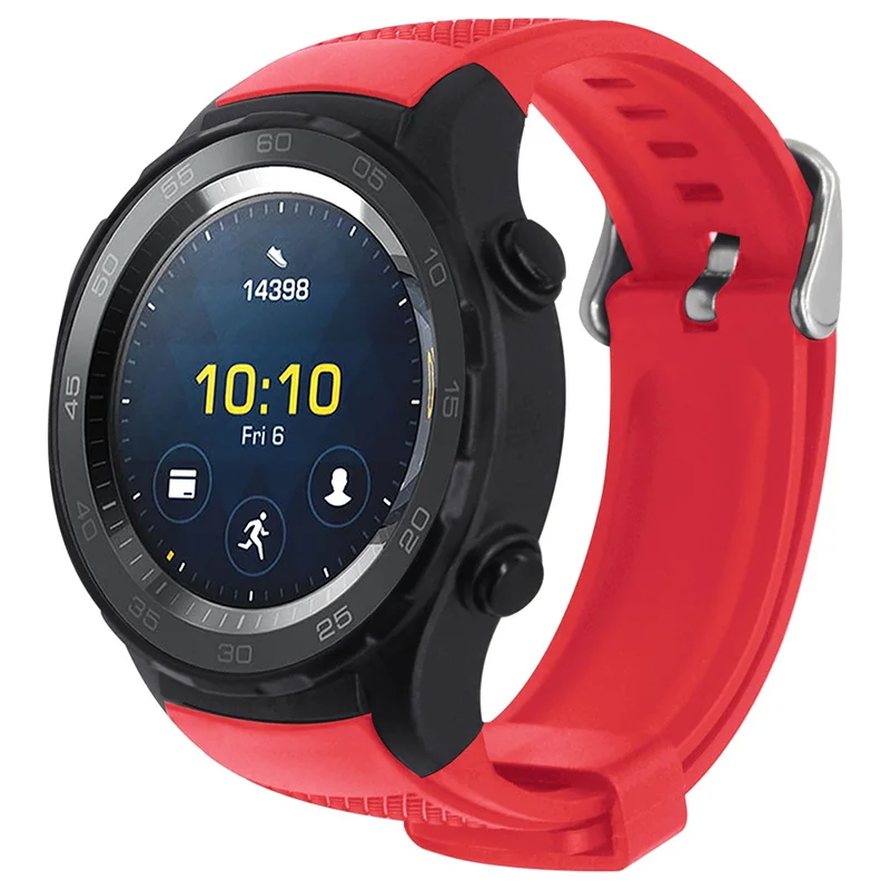 Пластиковый резиновый ремешок для часов 20 мм быстросъемный Huawei Watch 2|Ремешки