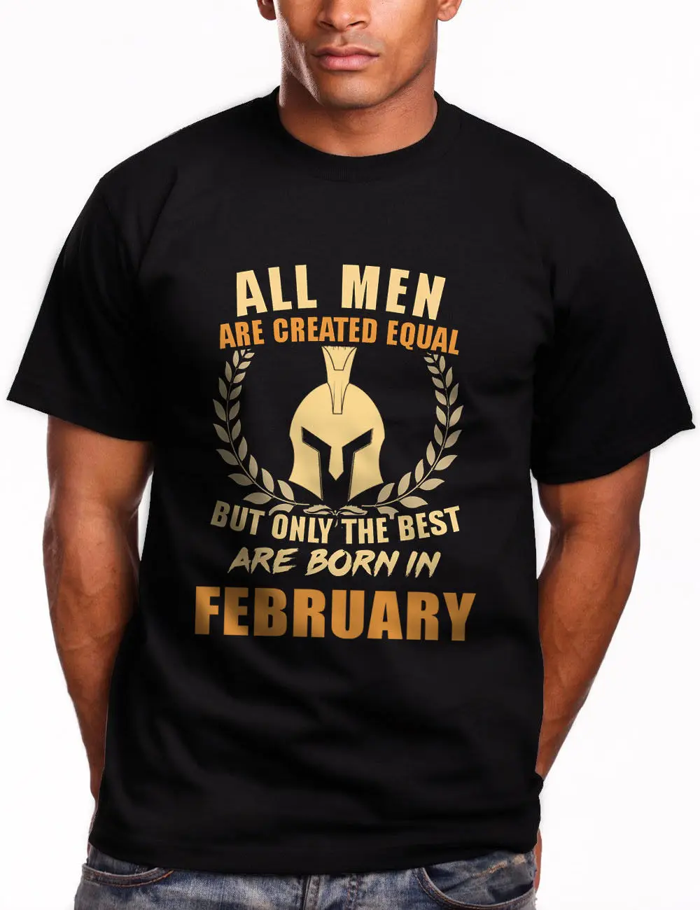 Все Для мужчин созданы равны но только Best рождаются в феврале черная футболка |