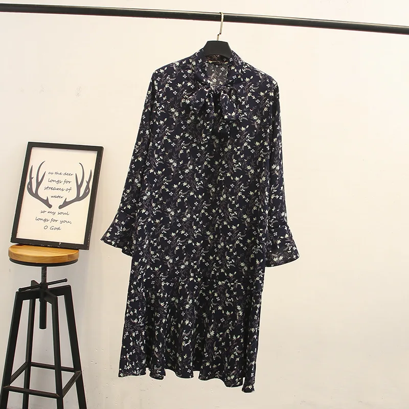 2019 Плюс Размер повседневные платья Весенняя женская одежда модное свободное