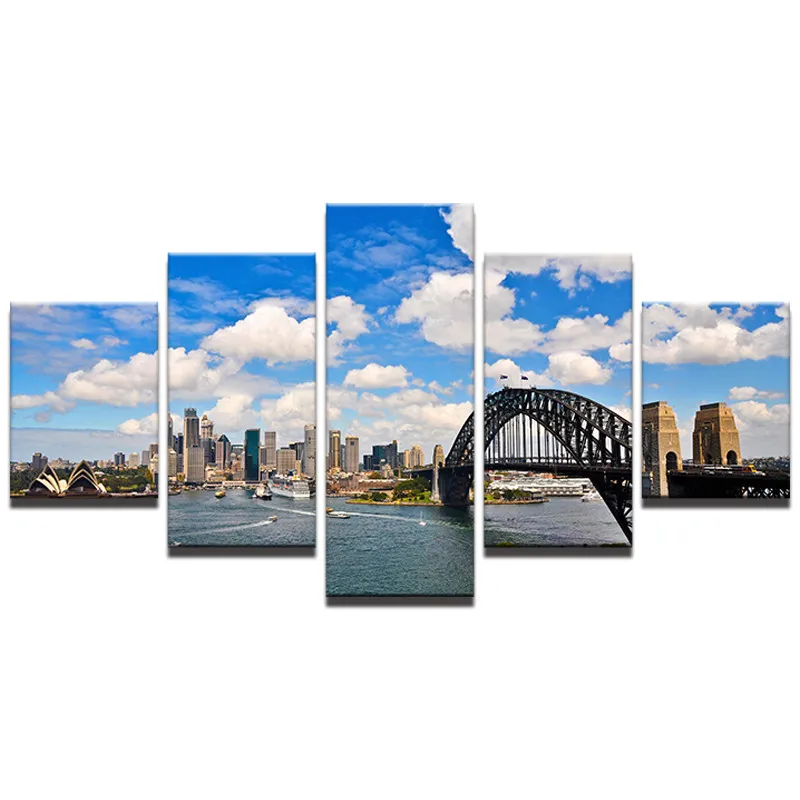 Модульная Картина на холсте настенное искусство домашний декор 5 шт. картины с